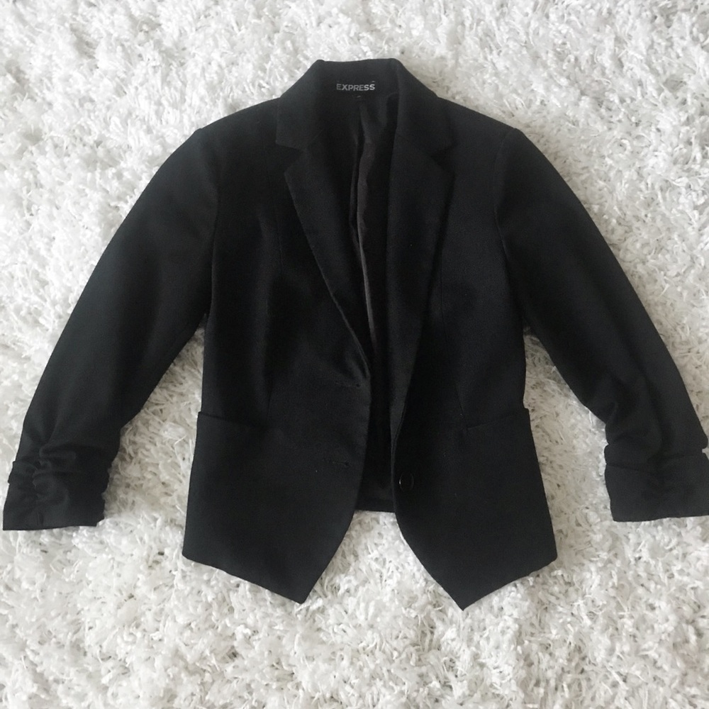 Express 00 Crop Black Blazer